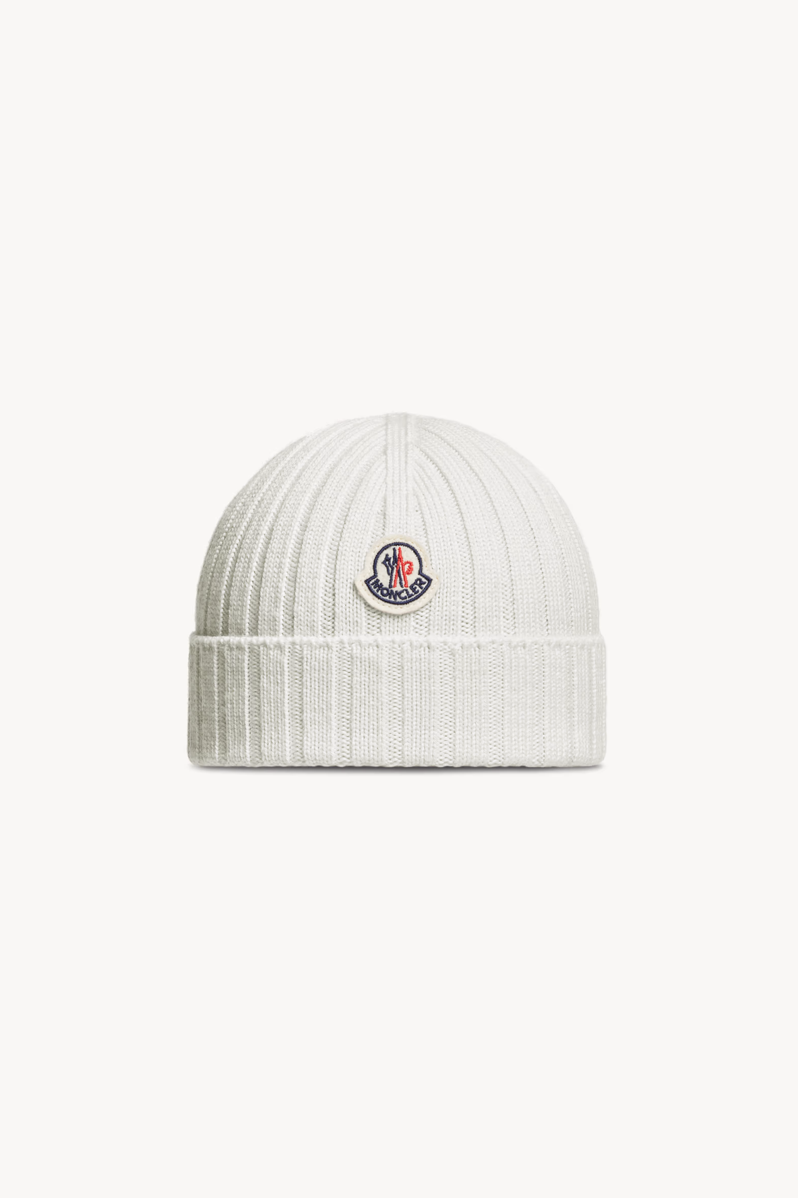 Wool Beanie Gender Neutral White Moncler 0